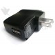Charger - AC to USB Wall Charger - Black